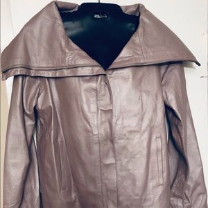 Brand New ‘NEWPORT NEWS’ Lavender Leather Jacket, Size Medium